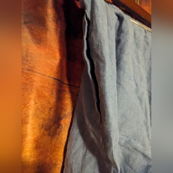 Coldwater Creak Blue Straight Leg Drawstring Pants- Woman L - Picture 3 of 10